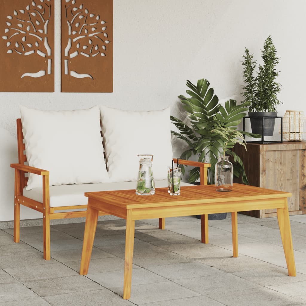 NNEVL Garden Dining Table 100x55x45 cm Solid Wood Acacia-2