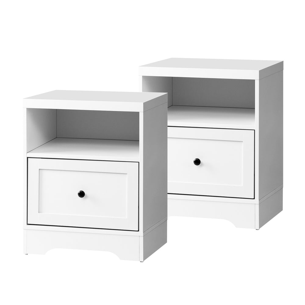 NNEED 2PCS Bedside Tables Hamptons Furniture-0