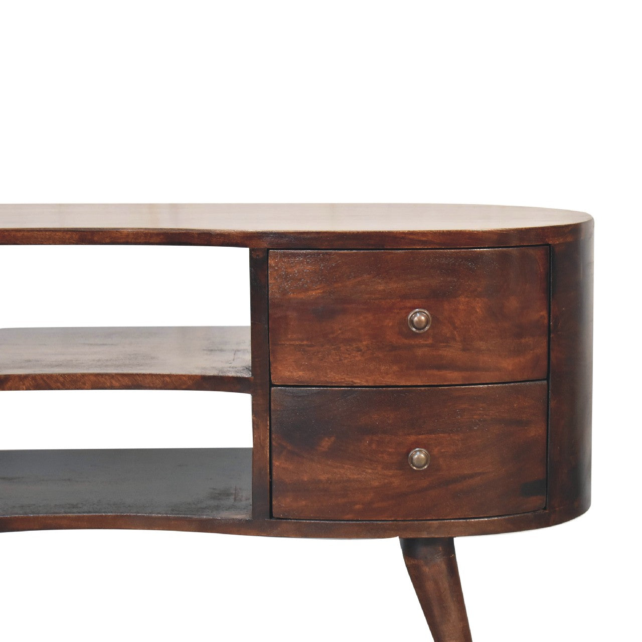 Light Walnut Wave Entertainment Unit-5